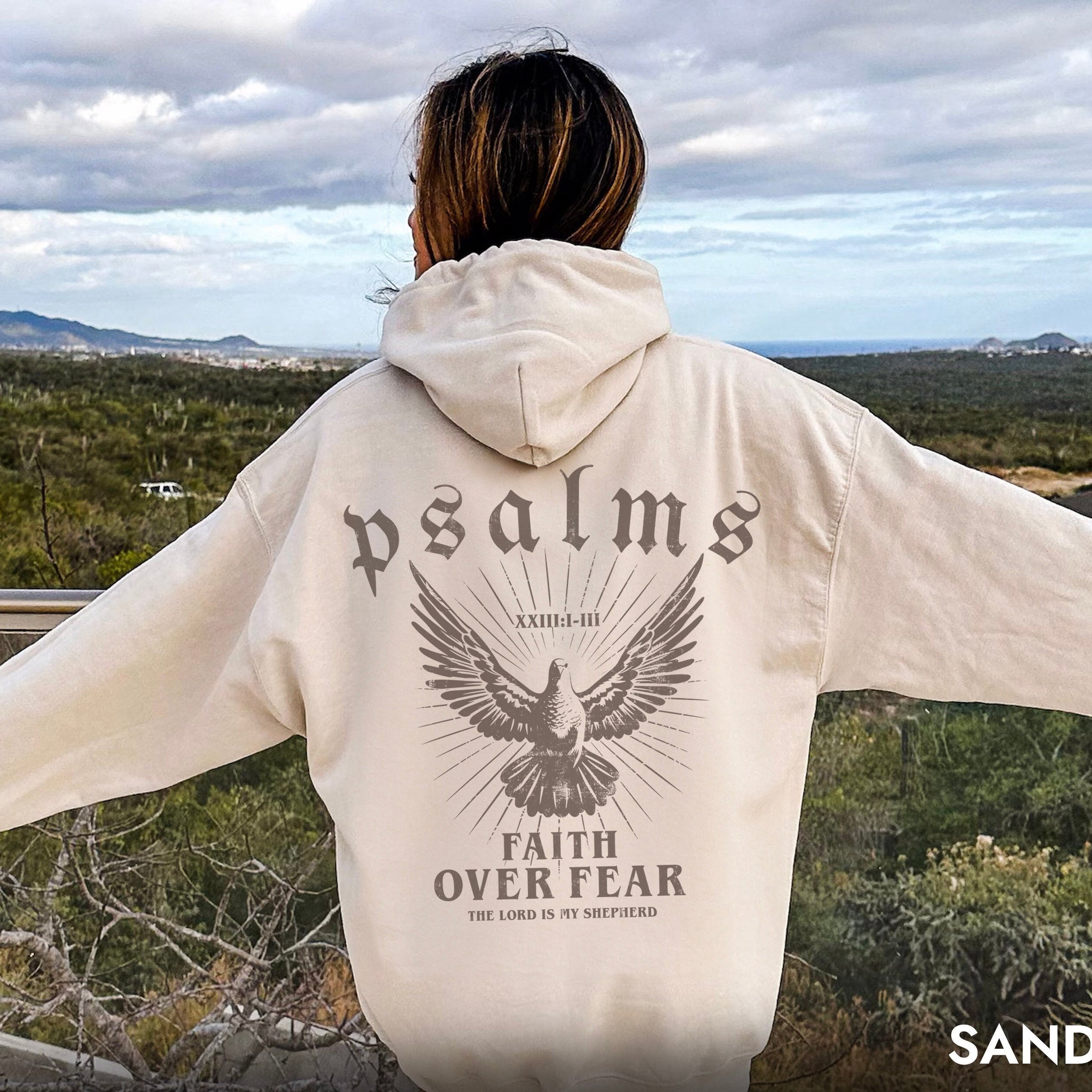 Faith Over Fear Hoodie Bible Verse Hoodie Christian Clothes Christian Merch Jesus Is King Motivational Hoodie Religious Hoodie Jesus hoodie