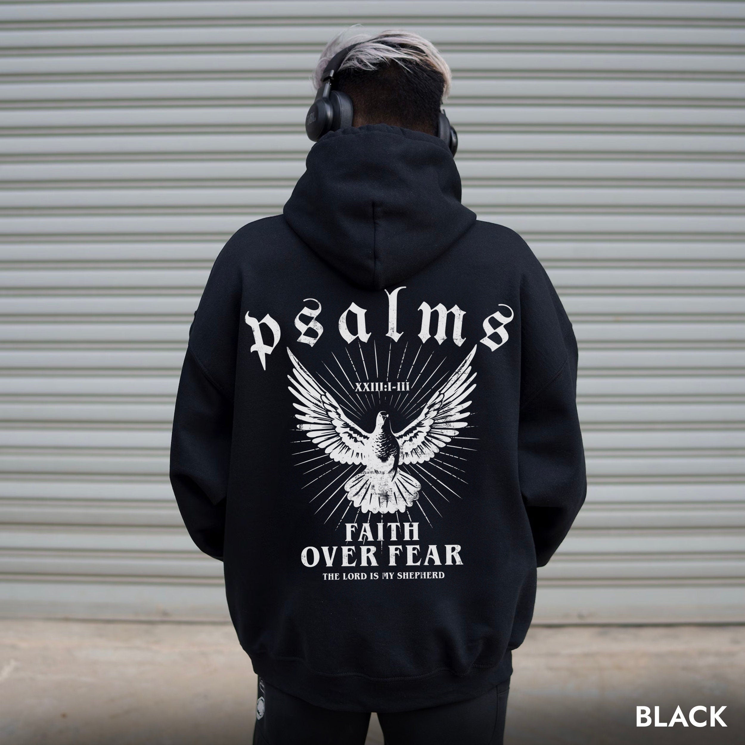 Faith Over Fear Hoodie Bible Verse Hoodie Christian Clothes Christian Merch Jesus Is King Motivational Hoodie Religious Hoodie Jesus hoodie