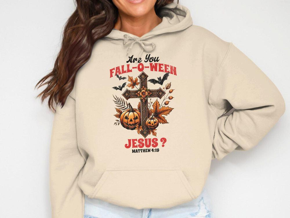 Fall-O-Ween Jesus Shirt, Christian Halloween T-Shirt, Faithful Fall Tee, Religious Halloween Shirt, Jesus Lover Pumpkin Shirt, Faith Hoodie