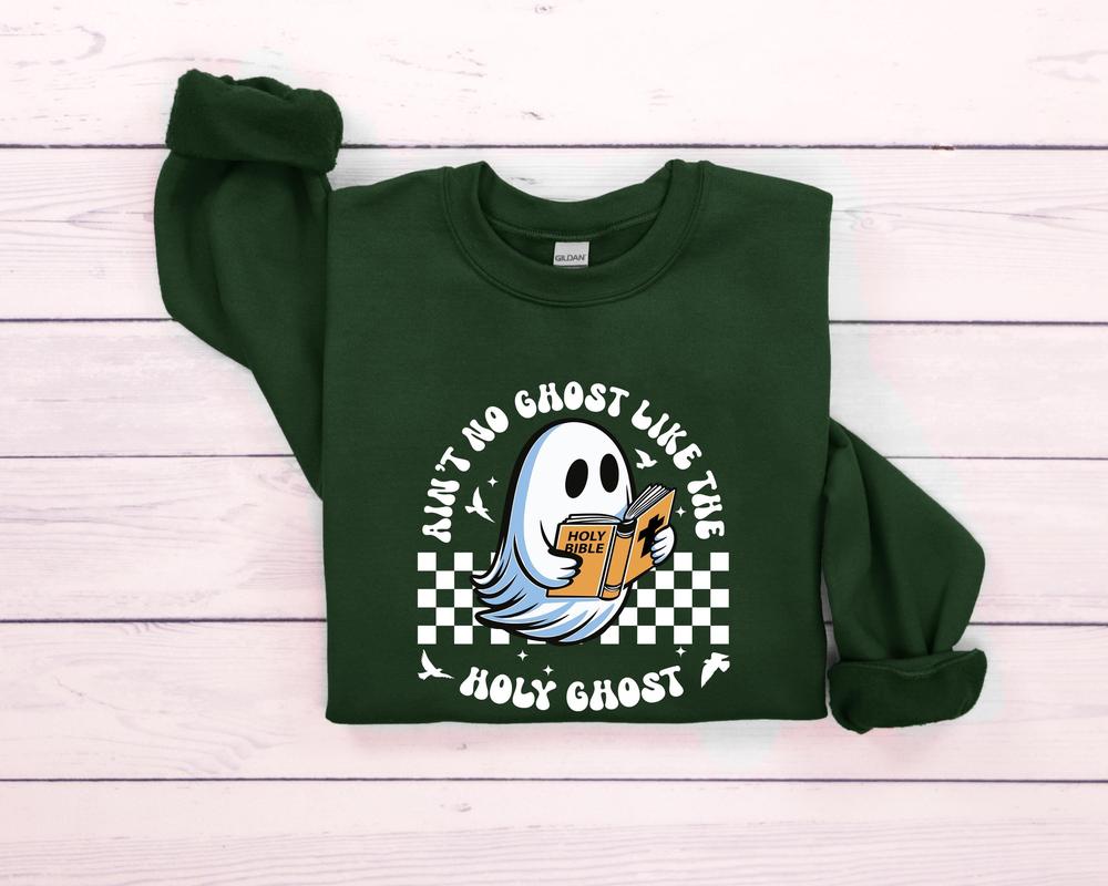 Funny Christian Halloween Sweatshirt, Religious Halloween Shirt, Cute Ghost Sweatshirt, Christian Apparel, Funny Christian Gifts, Catholic