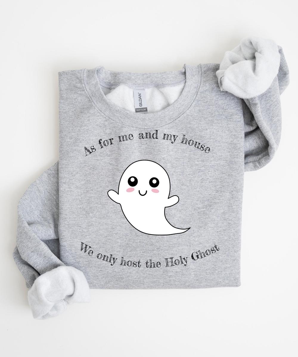 Funny Christian Halloween Sweatshirt, Religious Halloween Shirt, Cute Ghost Sweatshirt, Funny Christian Gifts, Christian Apparel, Holy Ghost