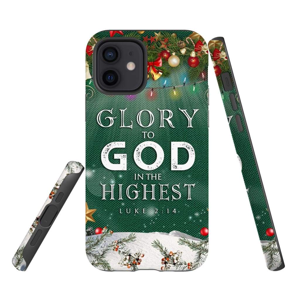 Glory To God In The Highest Luke 214 Christmas Phone Case - Bible Verse Phone Cases Samsung