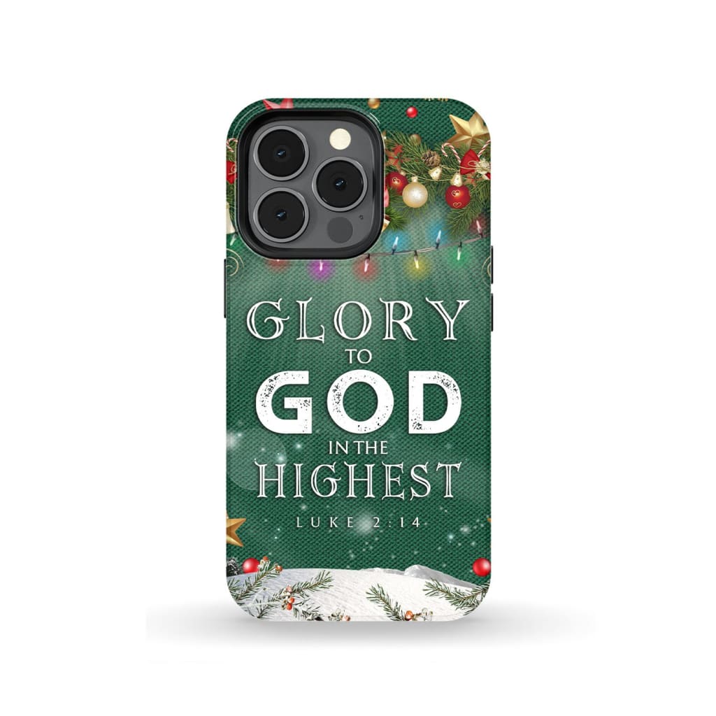 Glory To God In The Highest Luke 214 Christmas Phone Case - Bible Verse Phone Cases Samsung