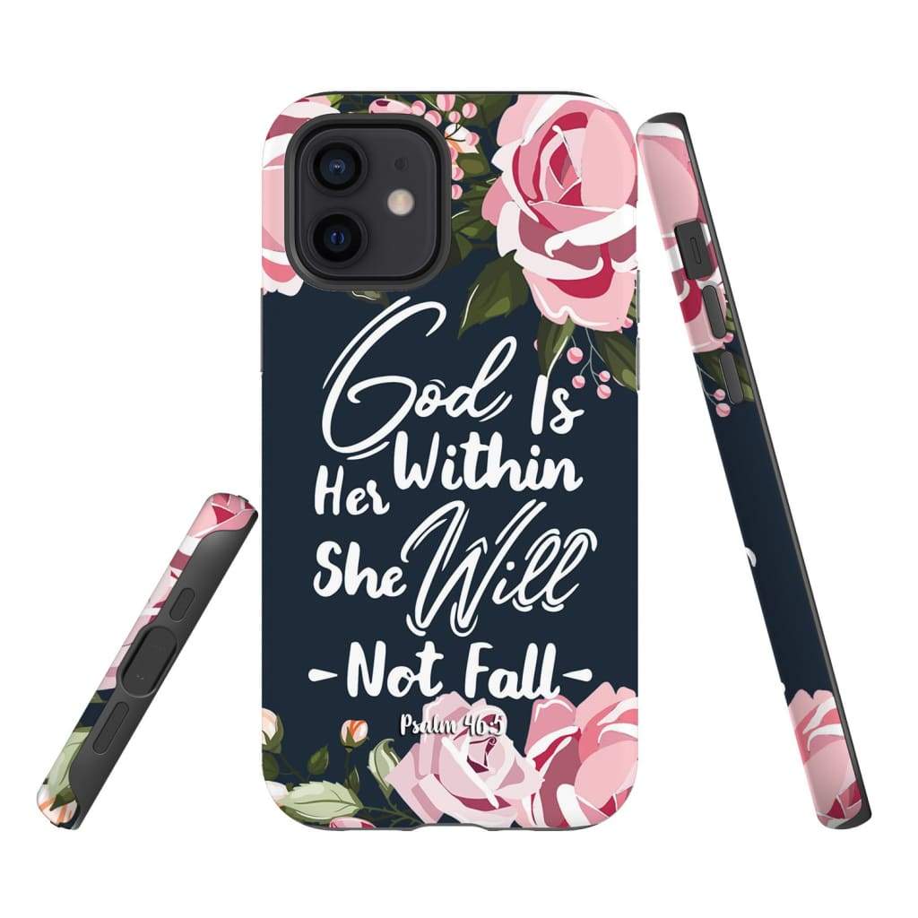 God Is Within Her She Will Not Fall Psalm 465 Bible Verse Phone Case - Bible Verse Phone Cases Samsung