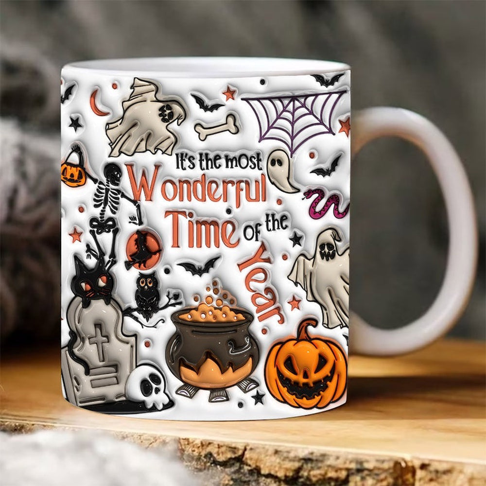 Halloween 3D Mug, 3D Halloween Inflated Mugs, Halloween 3D Inflated Mug, Halloween 3D Coffee Mug