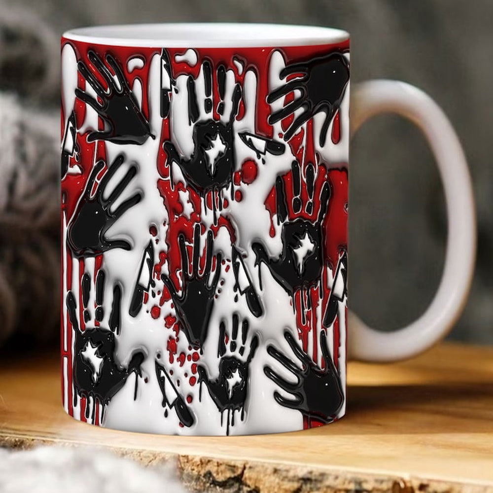 Halloween 3D Mug, 3D Horror Halloween Inflated Mug, Halloween 3D Inflated Mug, Halloween 3D Coffee Mug