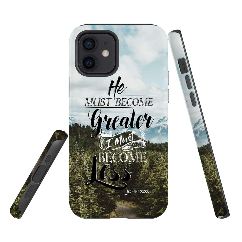 He Must Become Greater I Must Become Less John 330 Phone Case - Bible Verse Phone Cases Samsung