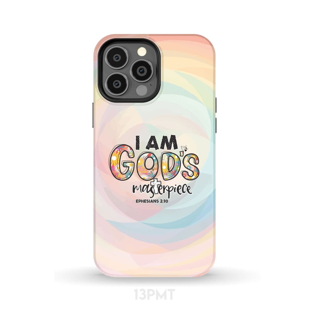 I Am God's Masterpiece Ephesians 210 Phone Case - Inspirational Bible Scripture iPhone Cases