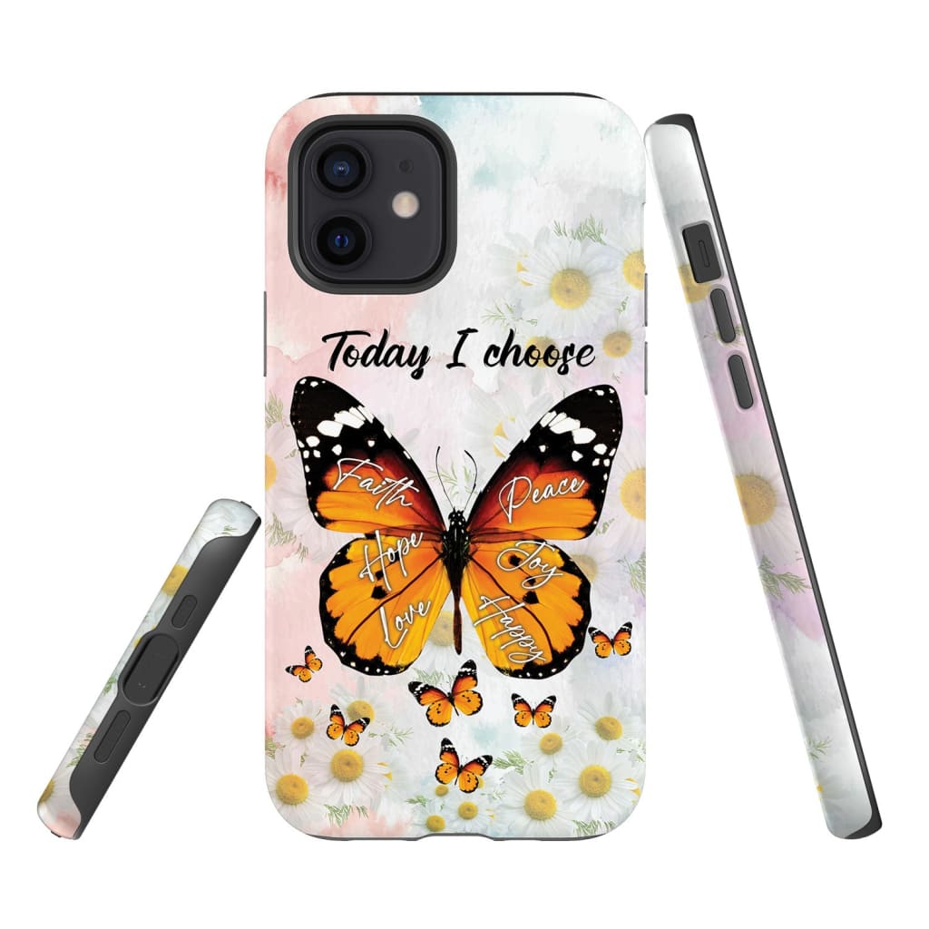 I Choose Faith Hope Love Peace Joy Happy Christian Phone Case - Inspirational Bible Scripture iPhone Cases