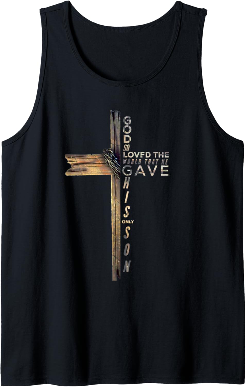 John 316 Christian Cross Bible Tank Top