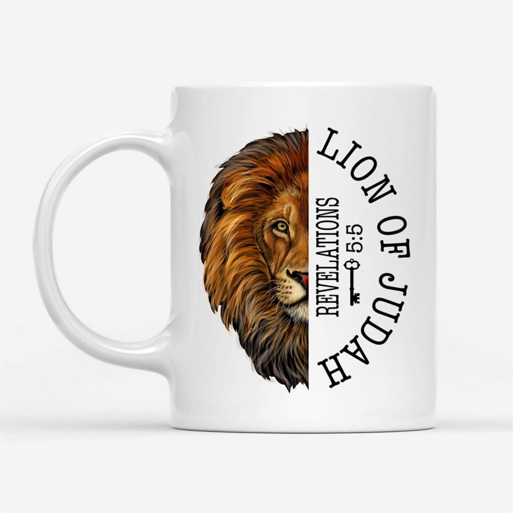 Lion Of Judah Revelation 55 Coffee Mug, Christian Mug, Bible Mug, Faith Gift, Encouragement Gift