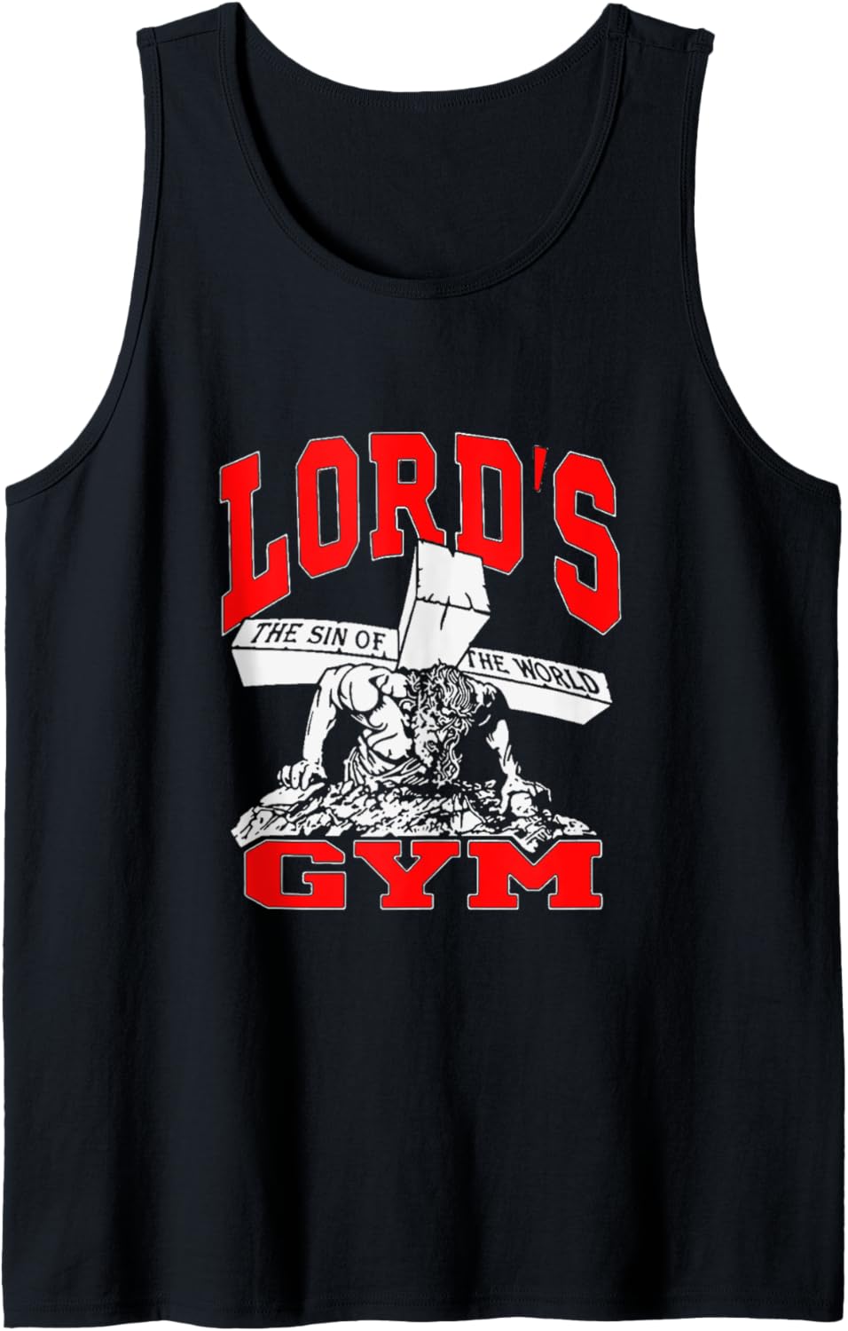 Lords Gym - Lord's The Sin of World Jesus Tank Top