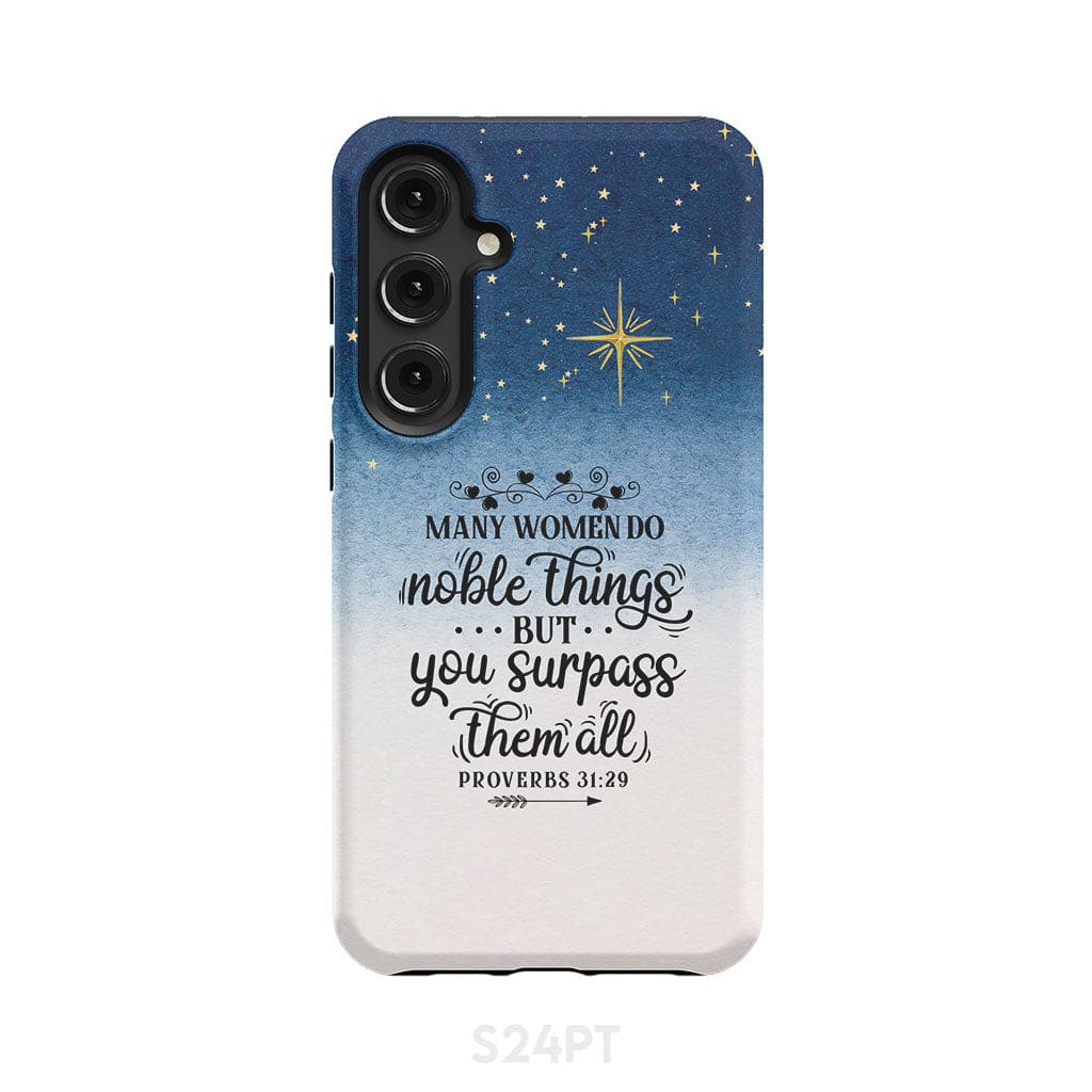 Many Women Do Noble Things Proverbs 3129 Phone Case - Christian Gifts for Women