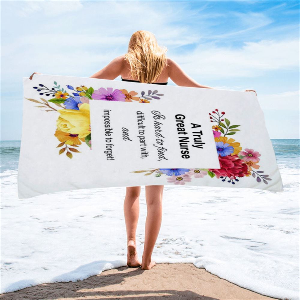 Nurse Beach Towel Decor - Appreciation Gift For Er Nurse Practitioner, Rn, Physicians Assistant, Nurses Aid