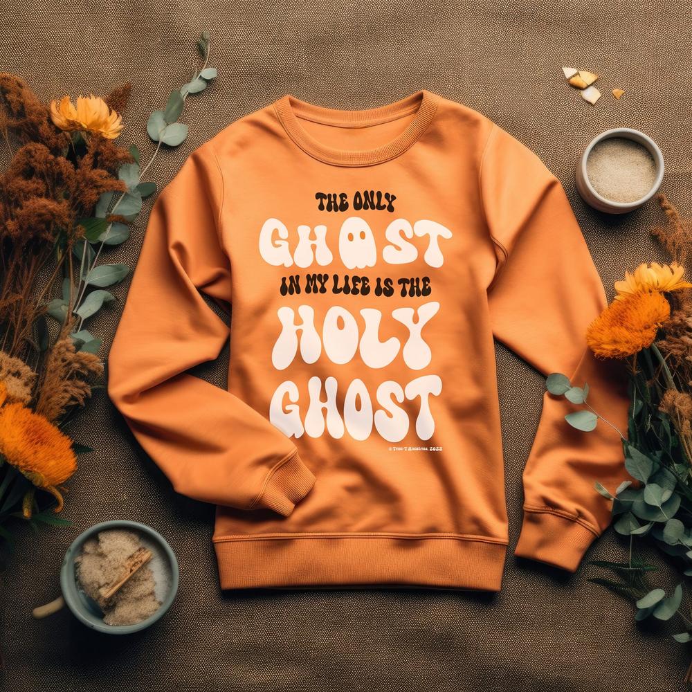 Only Holy Ghost, Sweatshirt, Funny Halloween Shirt, Halloween Christian Shirt, Bible Verse, Fall Christian Shirt, Holy Spirit, Costume