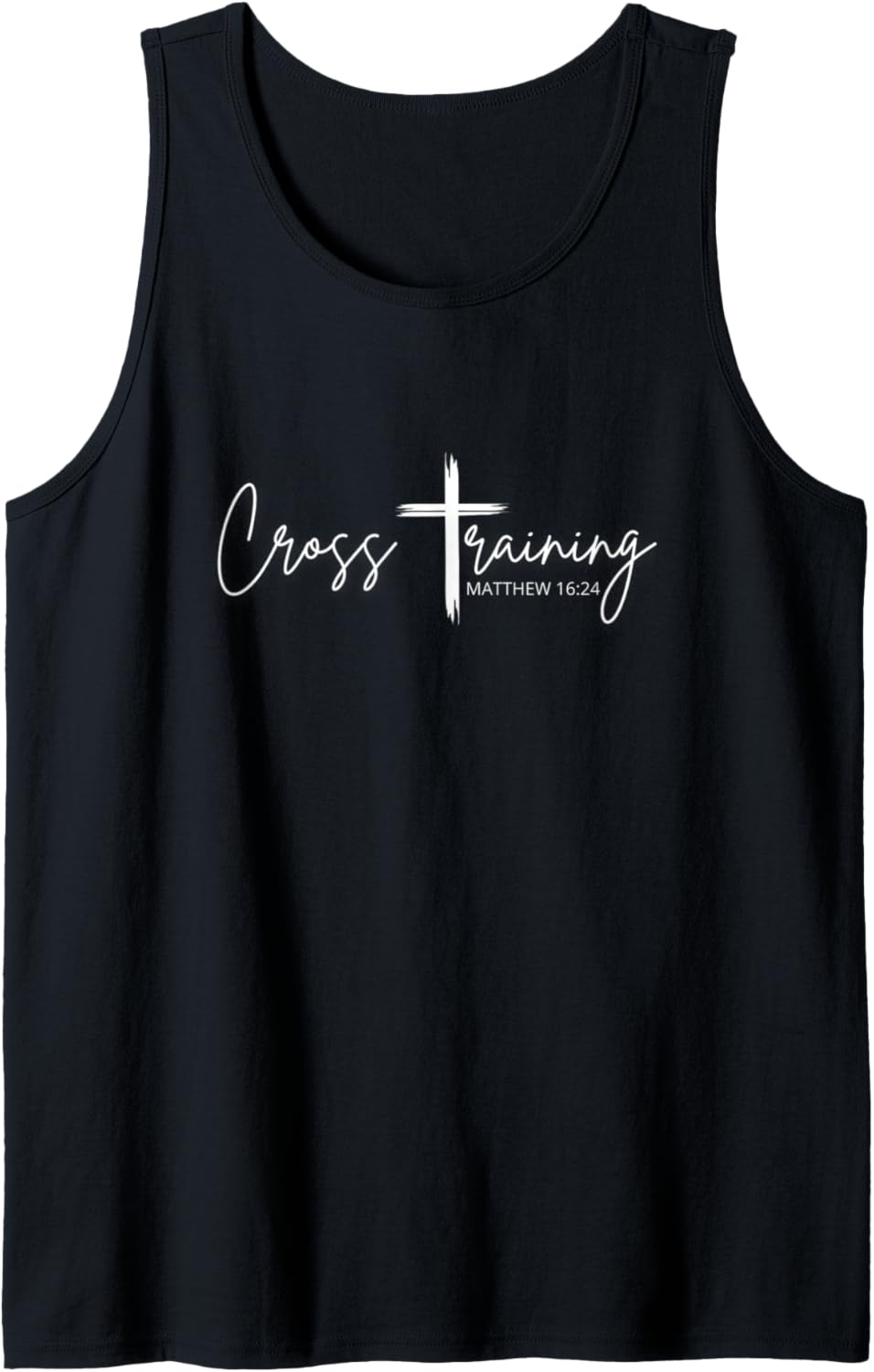 Pastor Christian Bible Verse Matthew 1624 Cross Training Tank Top