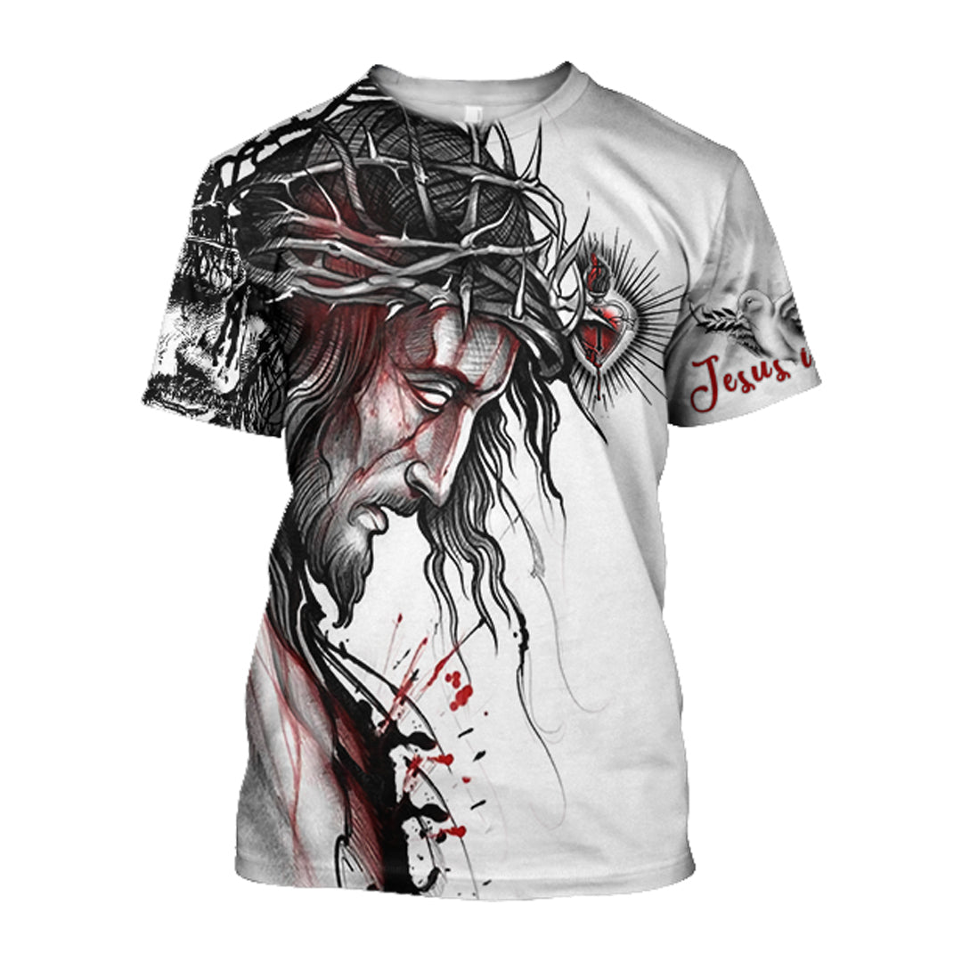 Premium Christian Jesus 3D All Over Printed Unisex Shirt - Christian 3D Shirt