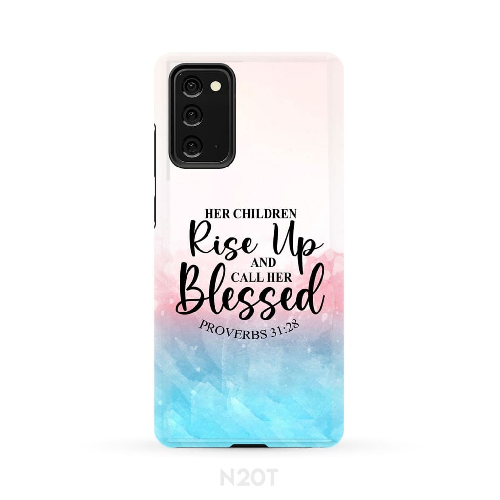 Proverbs 3128 Rise Up And Call Her Blessed Phone Case - Inspirational Bible Scripture iPhone Cases