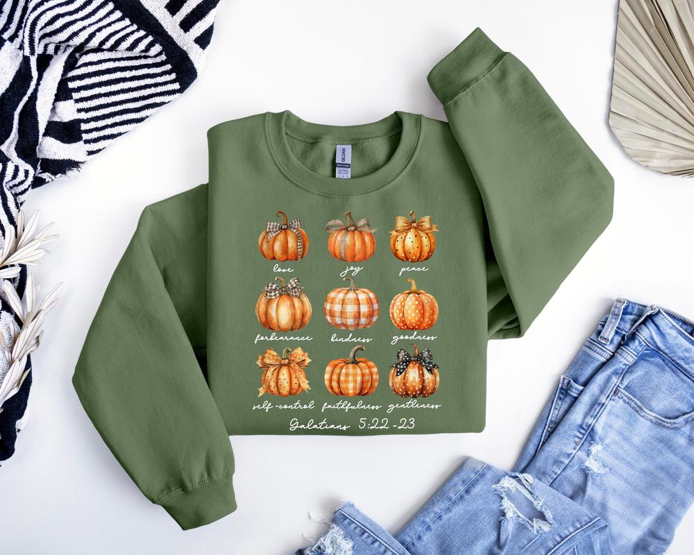 Pumpkin Sweatshirt, Fall Sweatshirt, Bible Verse Hoodie, Christian Halloween Sweatshirt, Jesus Shirt, Fall Pumpkins, Pumpkin Sweatshirt, Tee