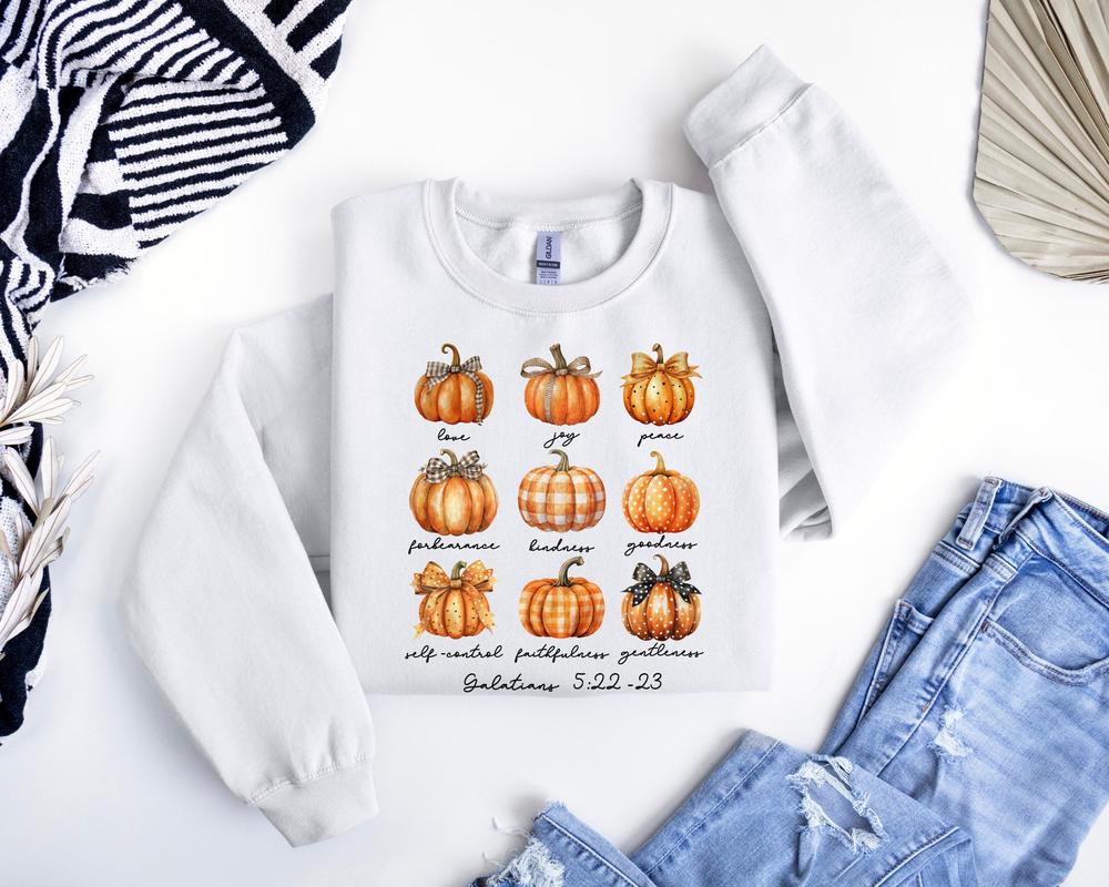 Pumpkin Sweatshirt, Fall Sweatshirt, Bible Verse Hoodie, Christian Halloween Sweatshirt, Jesus Shirt, Fall Pumpkins, Pumpkin Sweatshirt, Tee