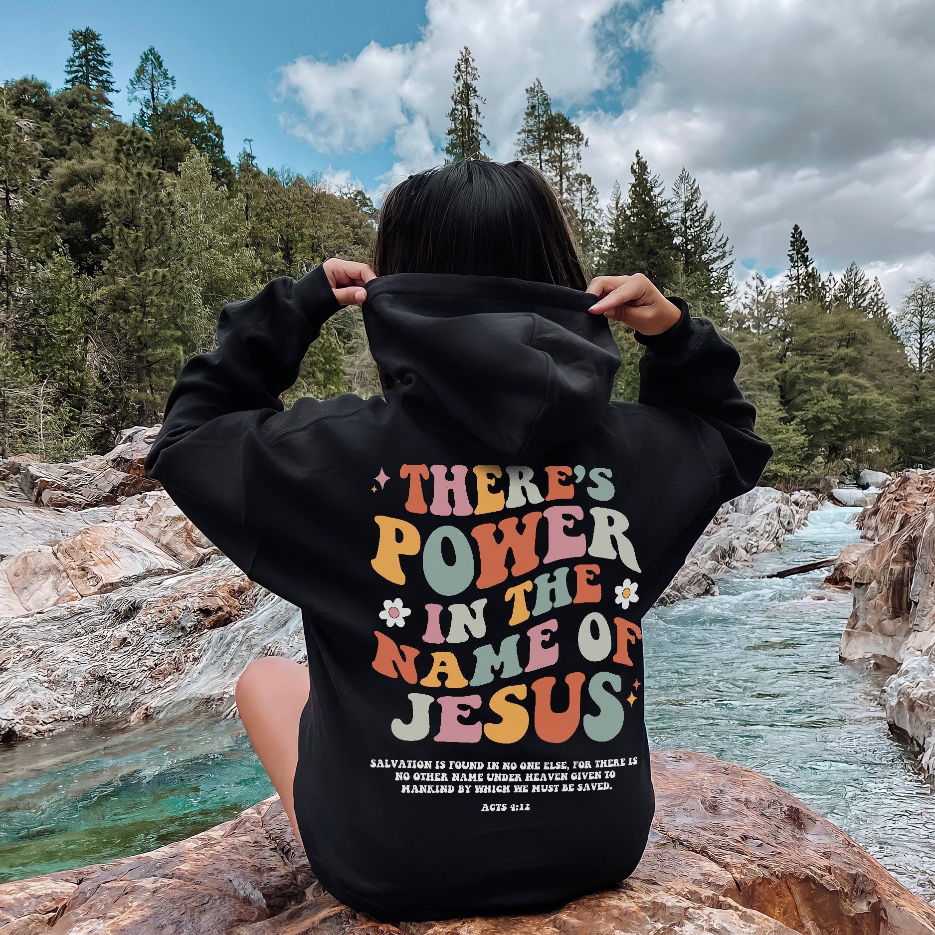 Retro Christian Hoodie Christian Merch Jesus Hoodie Mental Health Hoodie Christian Clothes Jesus Clothes Trendy Y2k Hoodie Religious Hoodie