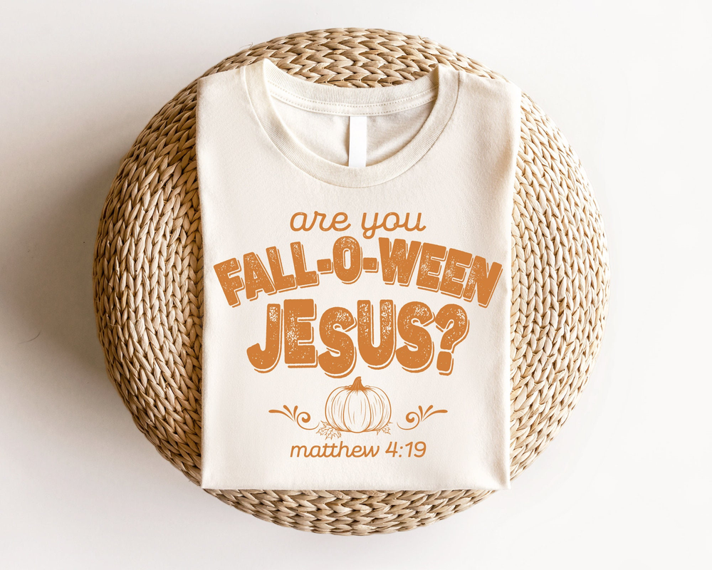 Retro Fall Religious Shirt, Are You Fall-O-Ween Jesus, Womens Christian Shirt, Follow Jesus Shirt, Bible Matthew Shirt, Cute Thankful Shirt