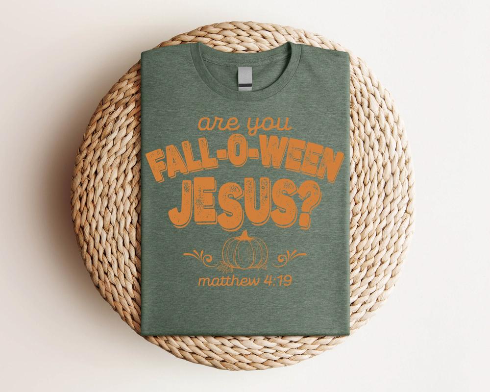 Retro Fall Religious Shirt, Are You Fall-O-Ween Jesus, Womens Christian Shirt, Follow Jesus Shirt, Bible Matthew Shirt, Cute Thankful Shirt