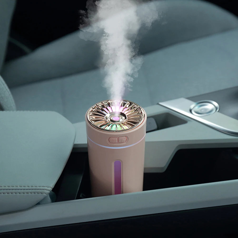 Wireless Car Air Humidifier Mist Maker with Colorful RGB LED Light