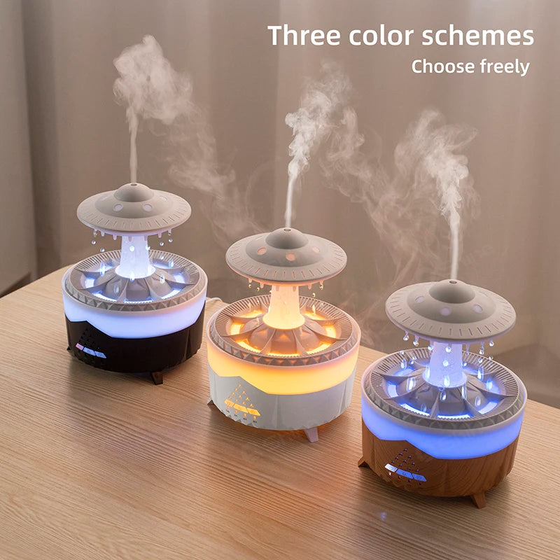 Rain Cloud Humidifier Dripping Water with Remote Control
