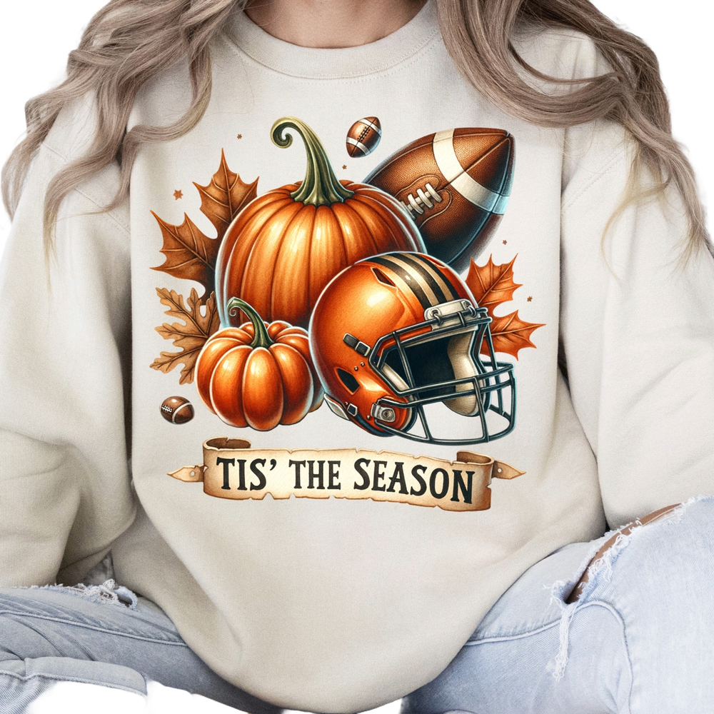 Tis the Season Sweatshirt, American Football Sweatshirt, Fall Pumpkin Sweatshirt