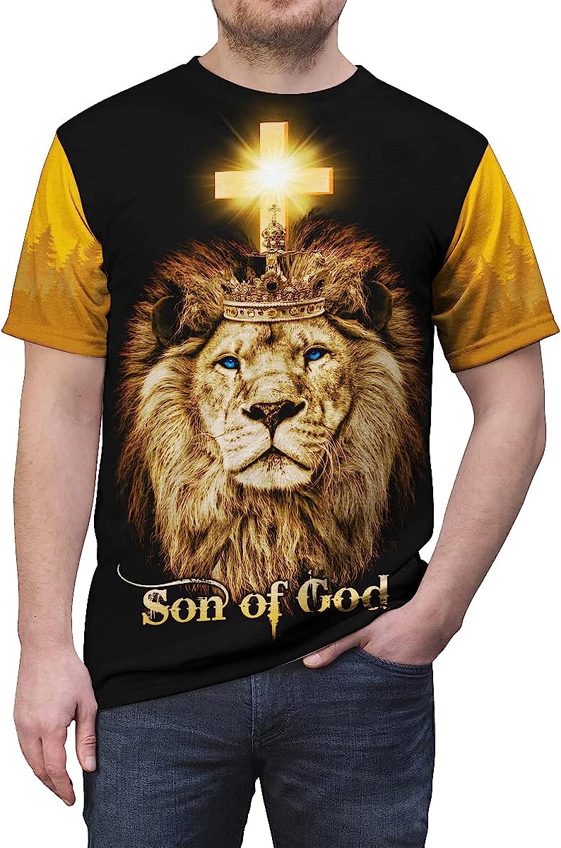 The King Lion Son Of God All Over Printed 3D T Shirt - Christian Shirts for Men Women