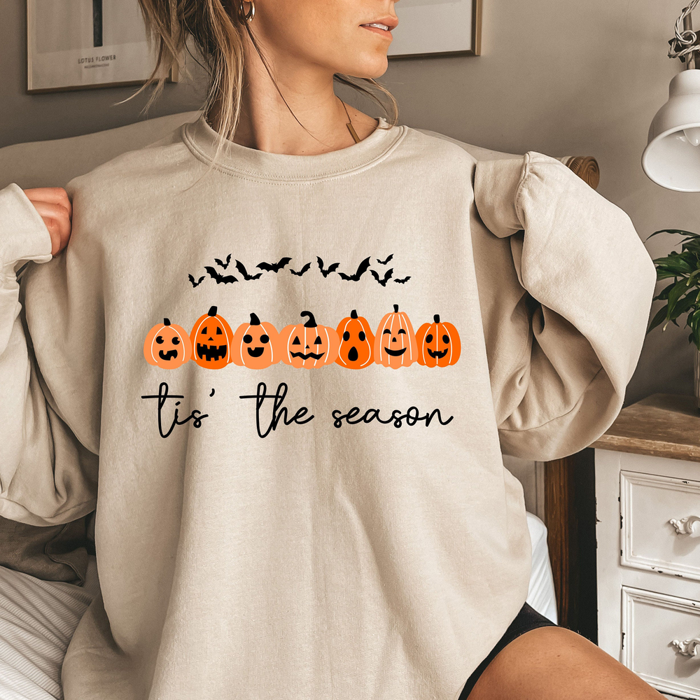 Tis the Season Halloween Sweatshirt, Halloween Sweatshirt, Spooky Season, Halloween Sweatshirt, Halloween Gift, Pumpkin Sweatshirt