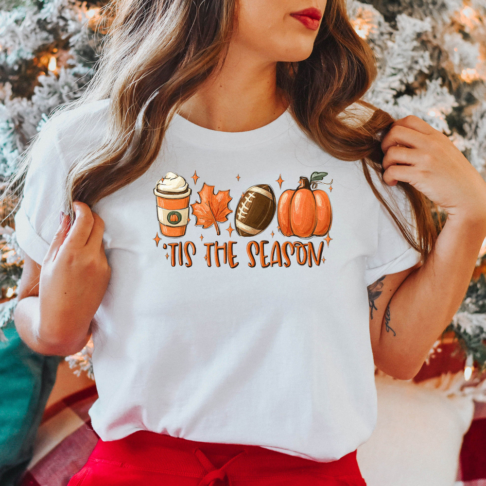 Tis The Season Sweatshirt, Tis' The Season Fall T-Shirt, Fall Football Sweatshirt, Football Shirt, Halloween Sweatshirt, Gamer Day