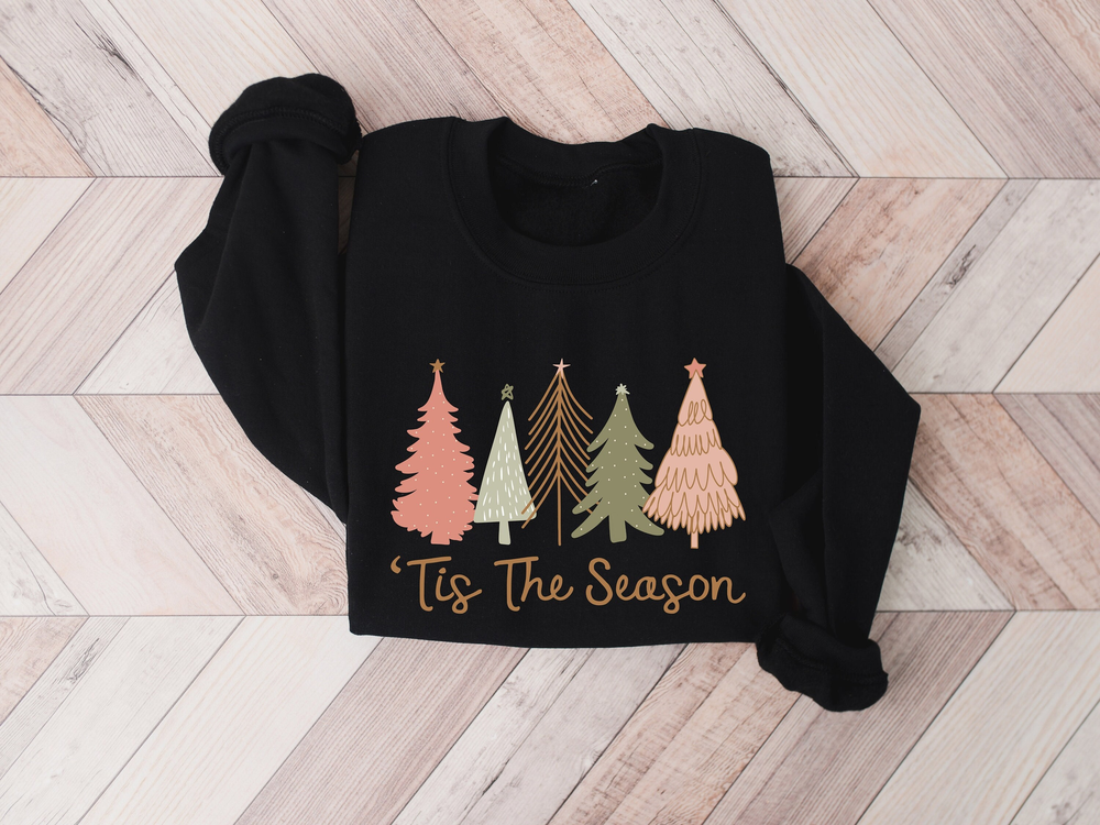 Tis the Season Sweatshirt, Christmas Sweatshirt, Christmas, Christmas Tree Sweatshirt, Funny Christmas Sweatshirt