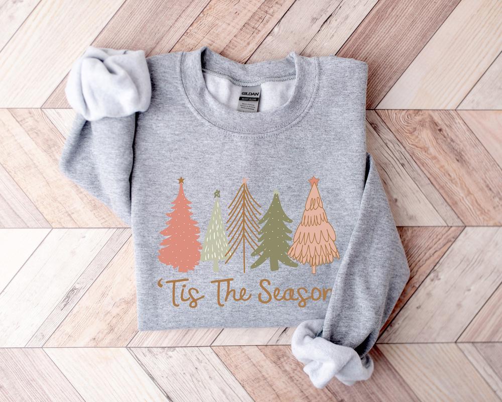 Tis the Season Sweatshirt, Christmas Sweatshirt, Christmas, Christmas Tree Sweatshirt, Funny Christmas Sweatshirt