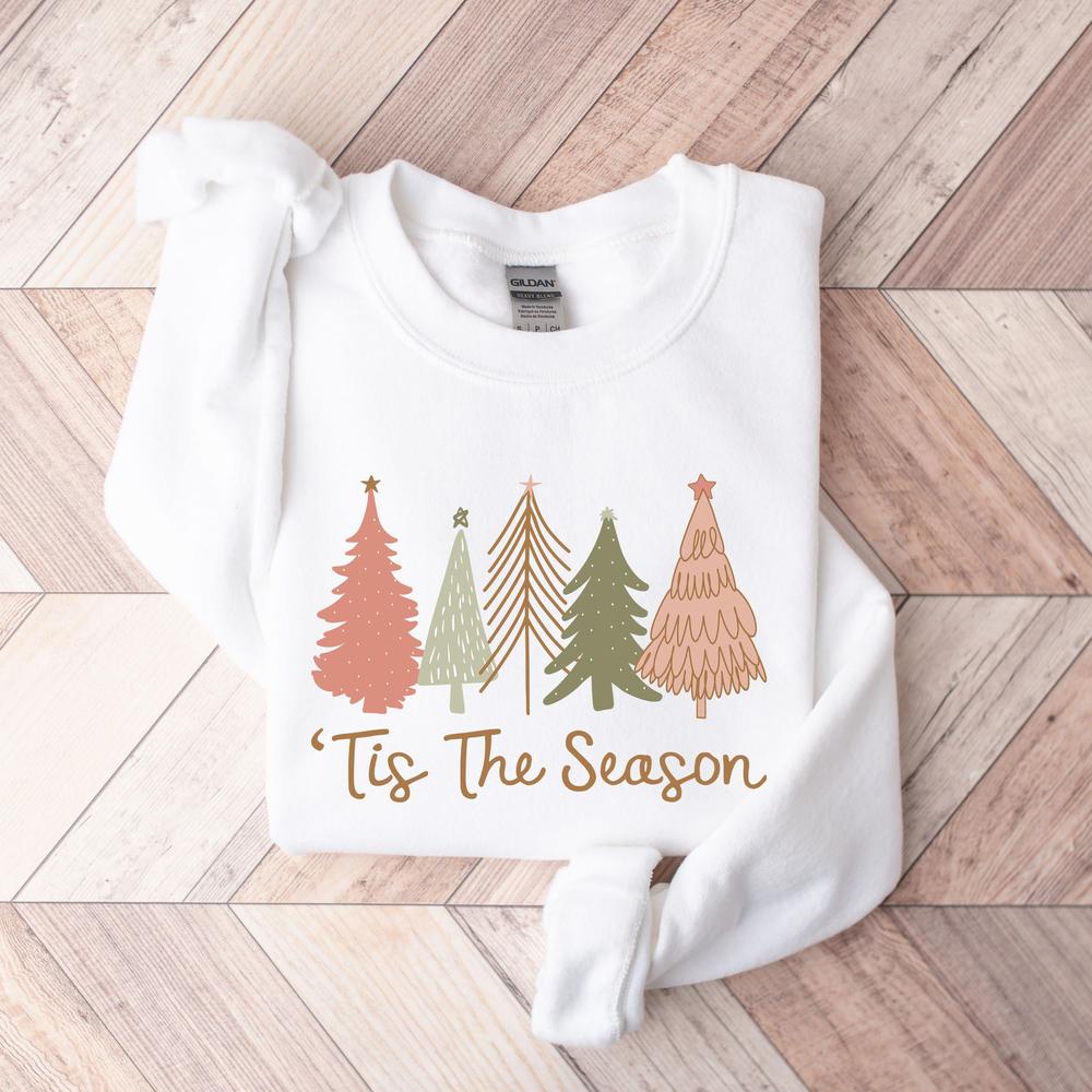 Tis the Season Sweatshirt, Christmas Sweatshirt, Christmas, Christmas Tree Sweatshirt, Funny Christmas Sweatshirt