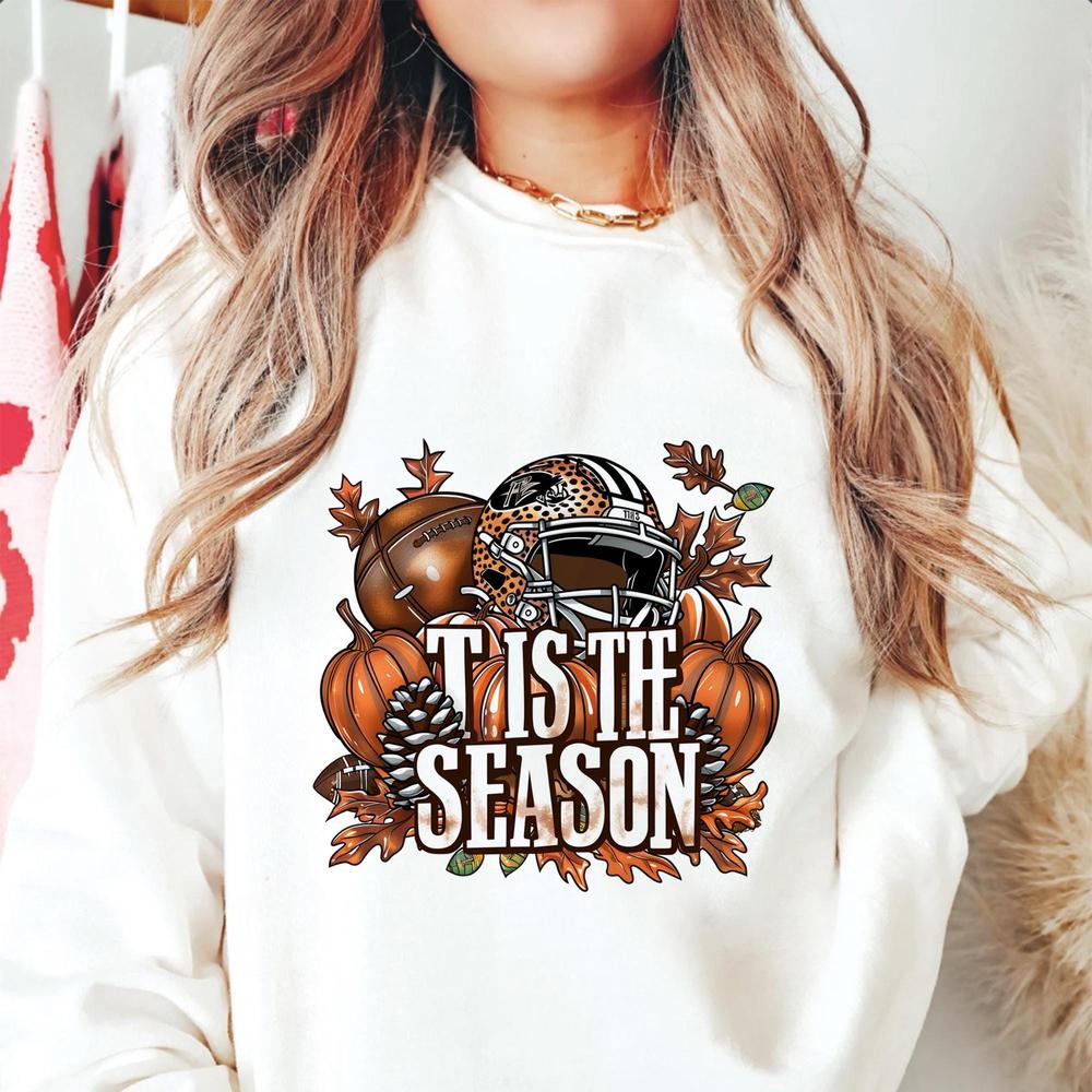 Tis the Season Sweatshirt, American Football Sweatshirt, Fall Pumpkin Sweatshirt