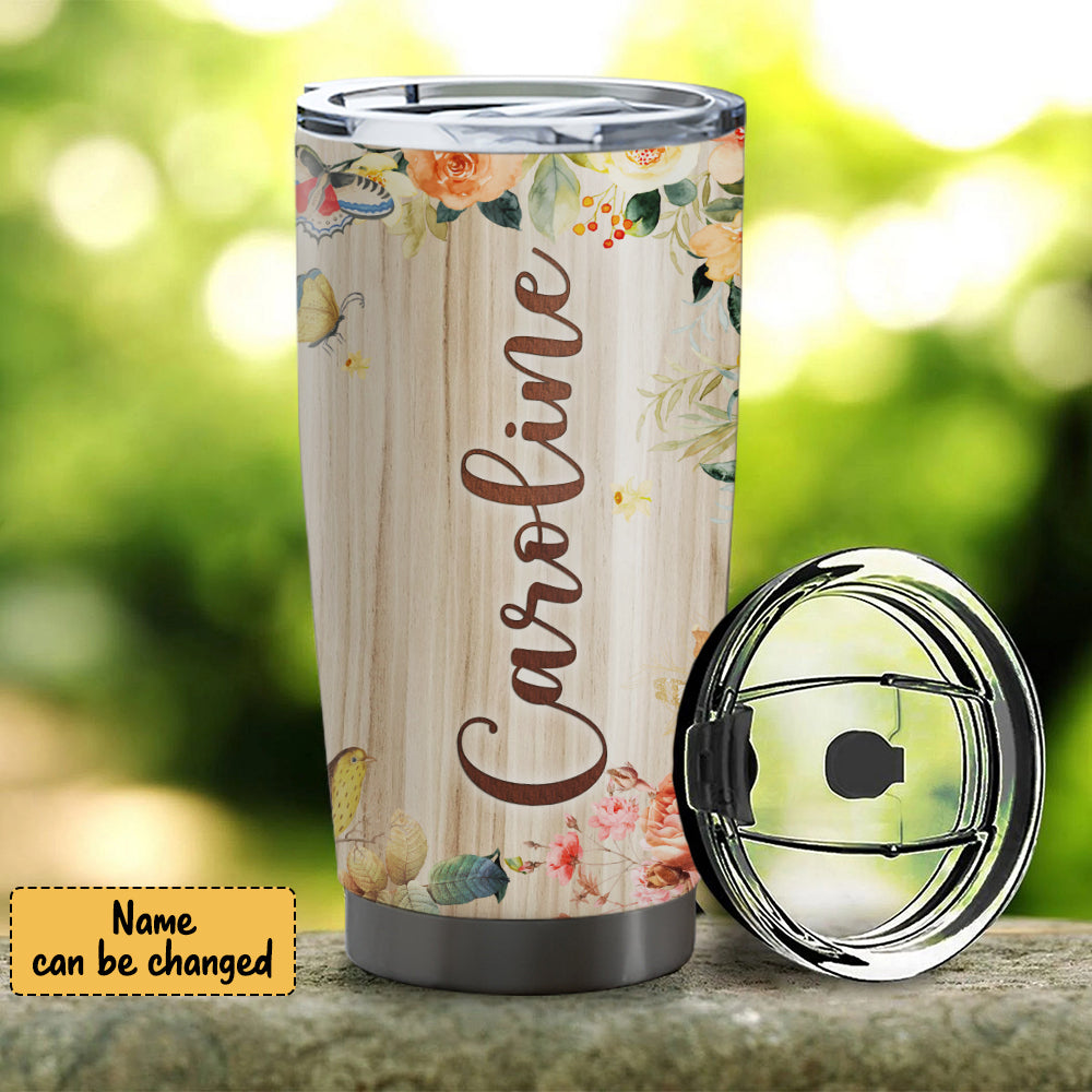 Today I Choose Joy - Personalized Tumbler - Stainless Steel Tumbler - 20oz Tumbler - Tumbler For Cold Drinks