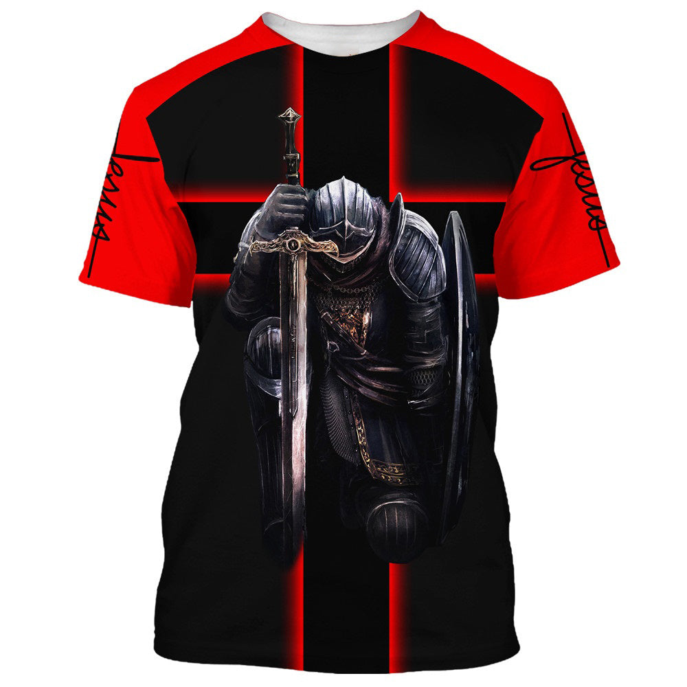 Warrior Of God I'm On Team Jesus I'm Not Religious 3D All Over Printed Shirt for Men and Women