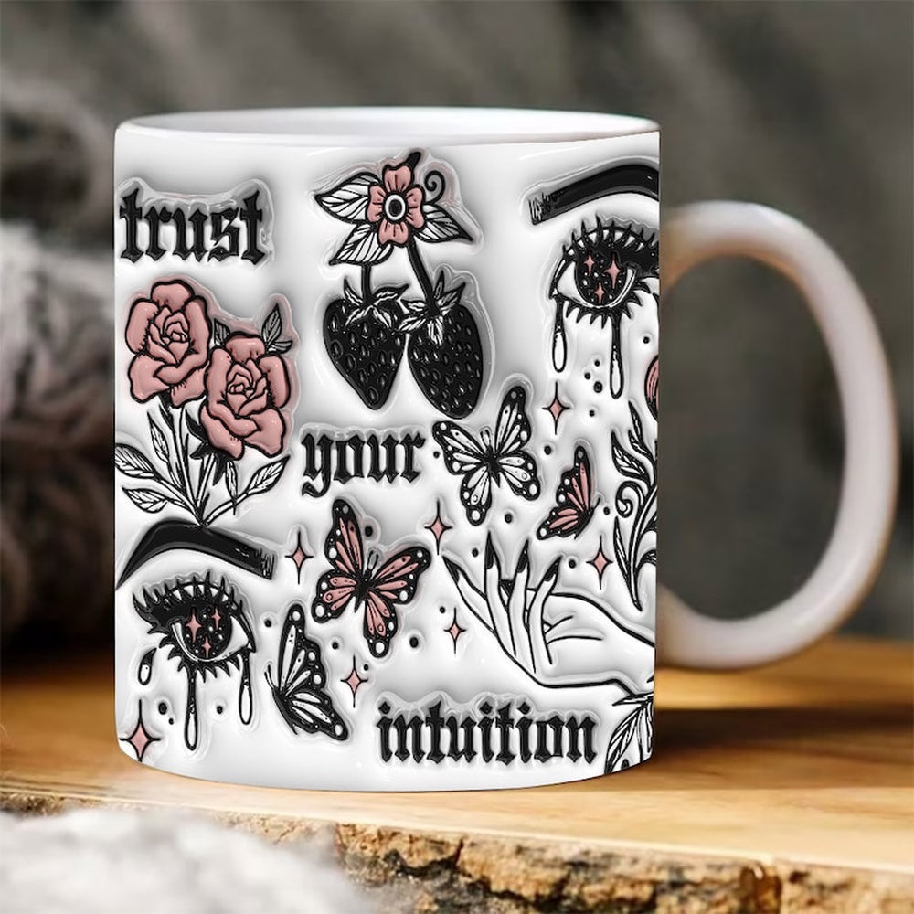 Witch Inflated Mug, 3D Coffee Mug, Cute 3D Inflated Mug, Birthday Gift, Christimas Gift