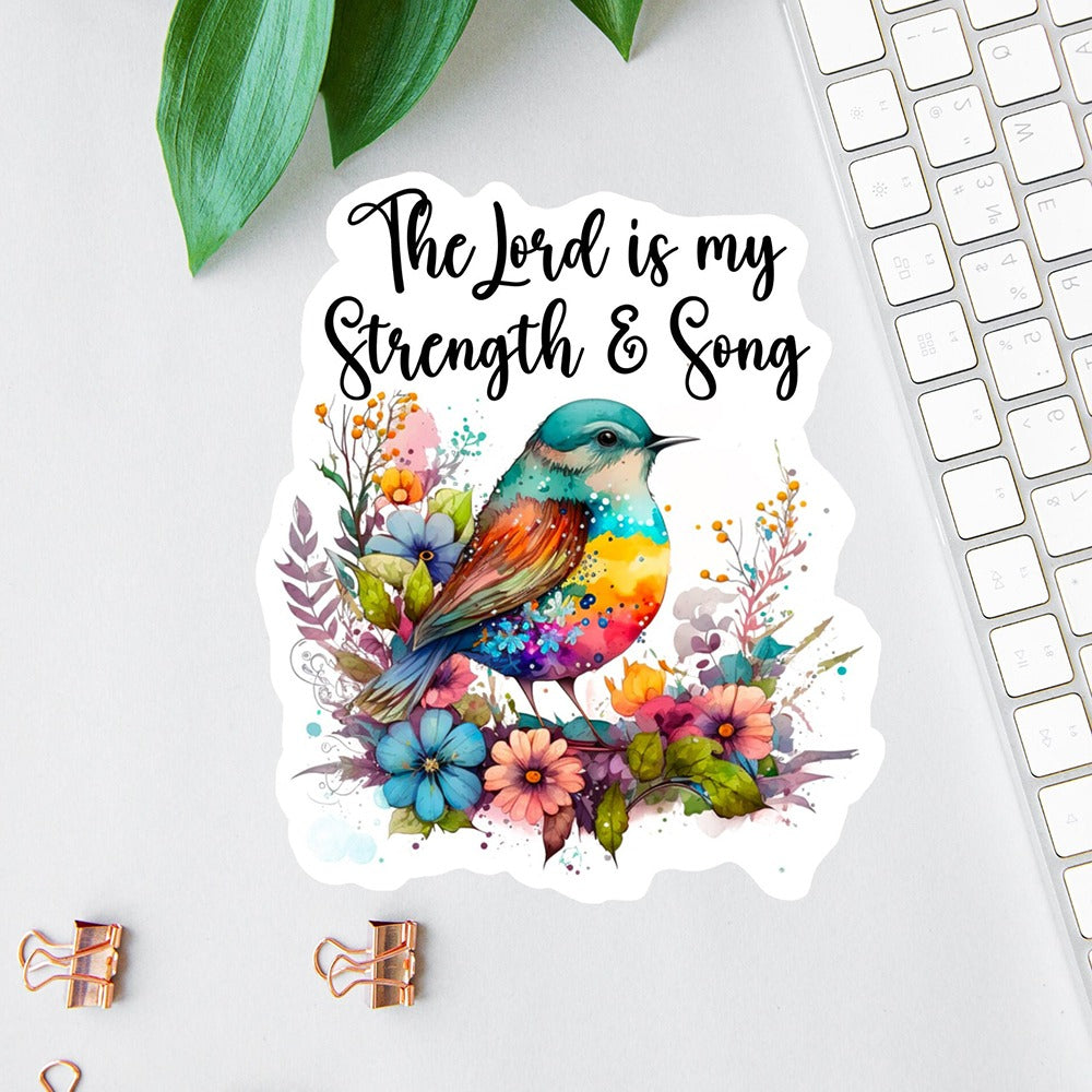 The Lord Is My Strength Christianty Sticker