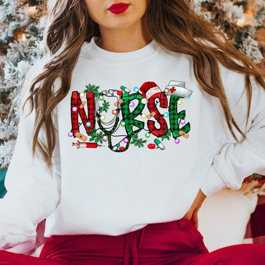 Christmas Nursing Sweatshirt, Nursing School T Shirt, Nurse Christmas Shirt, Christmas Shirt, Nurse Shirt,nurse Gift for Woman