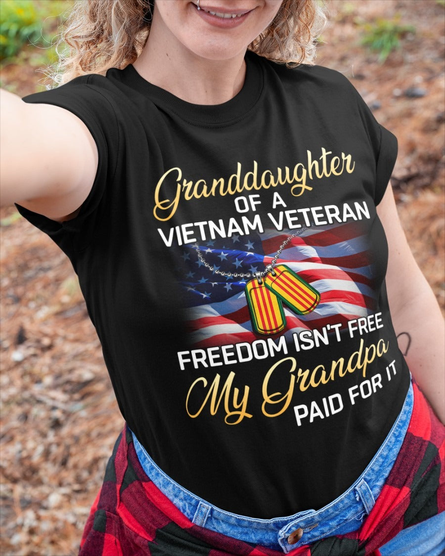 Vietnam Veteran's Granddaughter - Perfect gift for Veteran's Daughter on Veterans Day, Christmas Classic T-Shirt