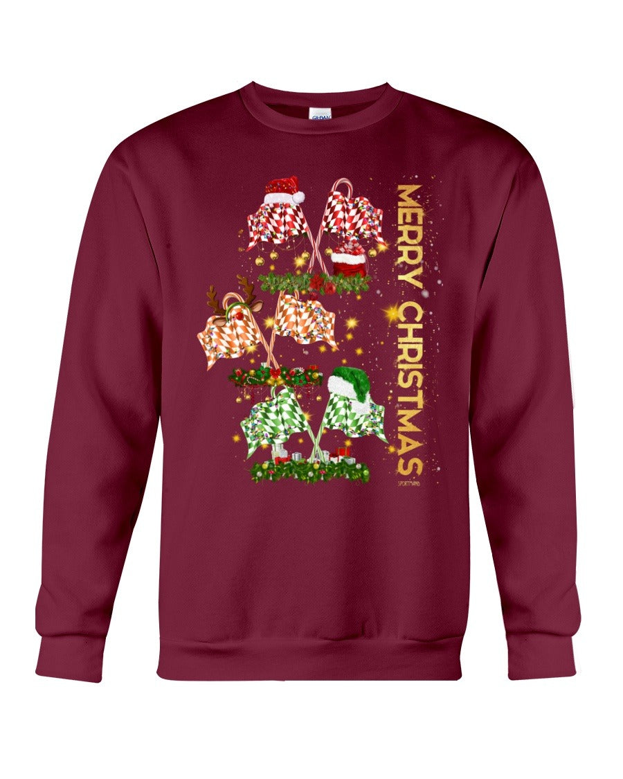 Merry Chirstmas Racing Crewneck Sweatshirt