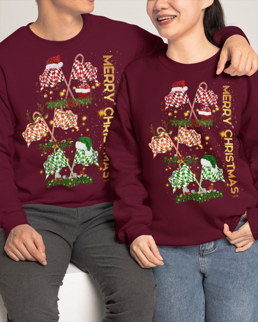 Merry Chirstmas Racing Crewneck Sweatshirt